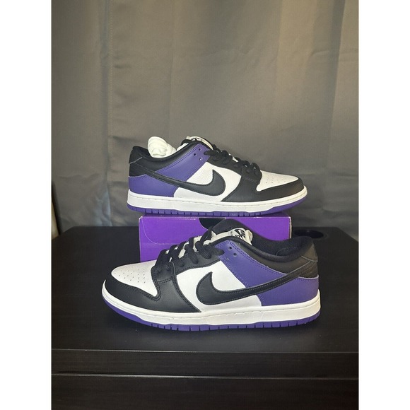 Brand New Nike SB Dunk Low Pro Court Purple Size 10.5 Men [BQ6817-500] Ship Fast - Picture 1 of 8